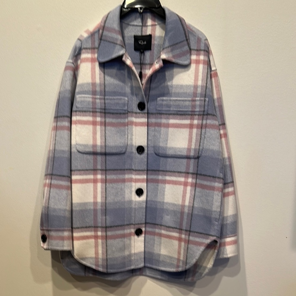Rails Plaid Women's Jacket - Blue and Pink-NWT